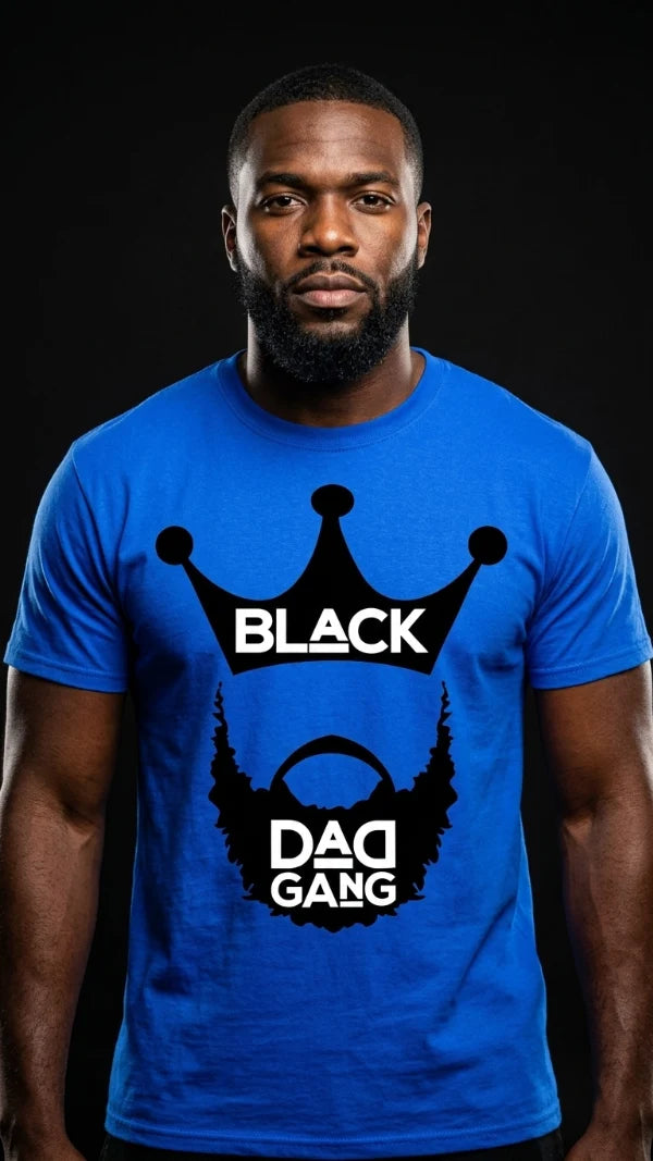 Copy of Royal blue, black and white BDG TEE shirt