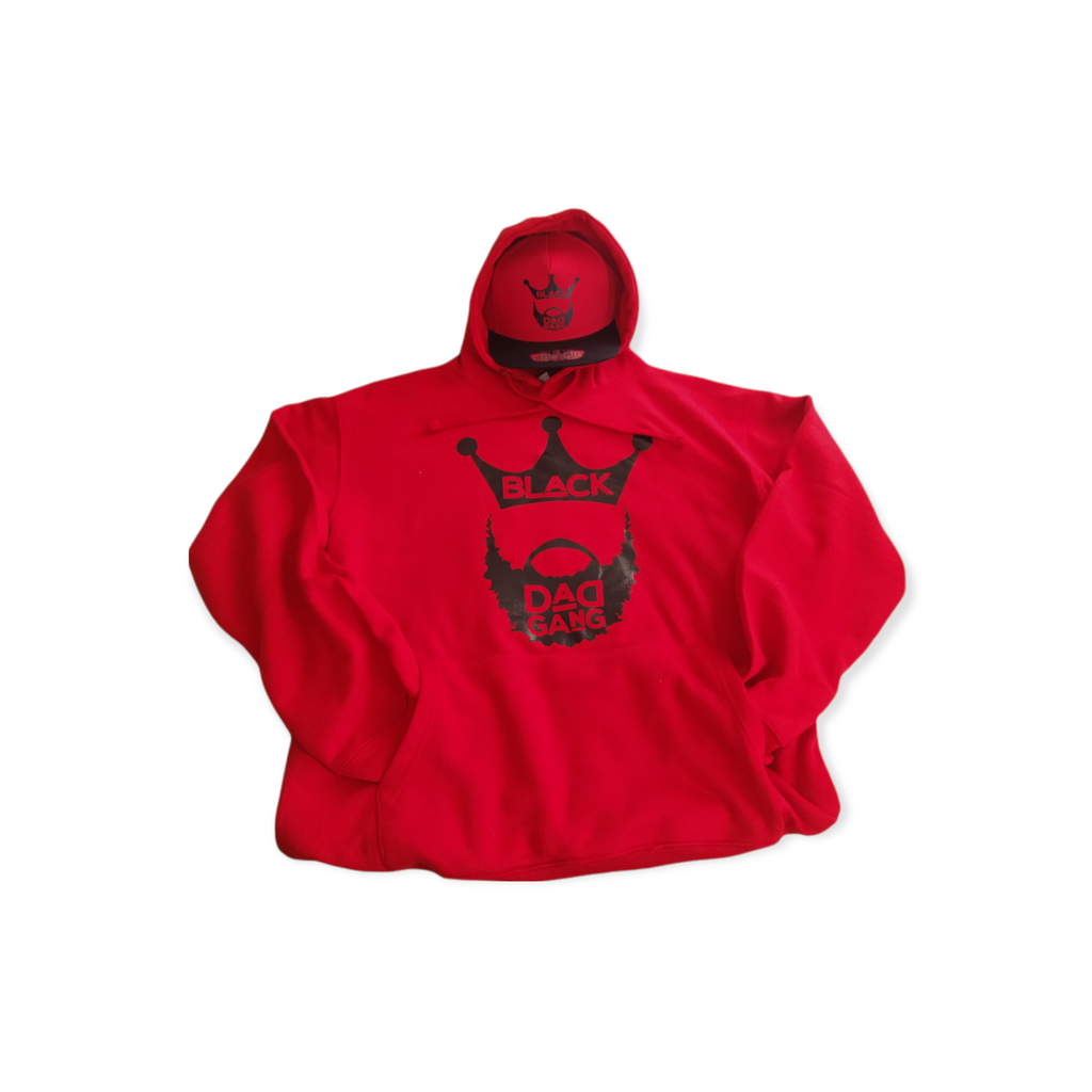 Red and black Dad Hoodie