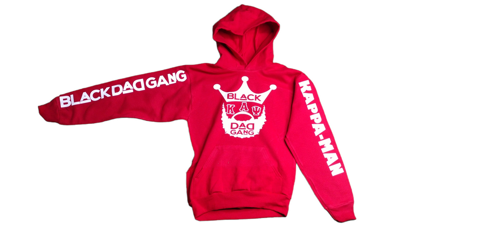 Kappa Alpha Psi red and white BDG HOODIE60