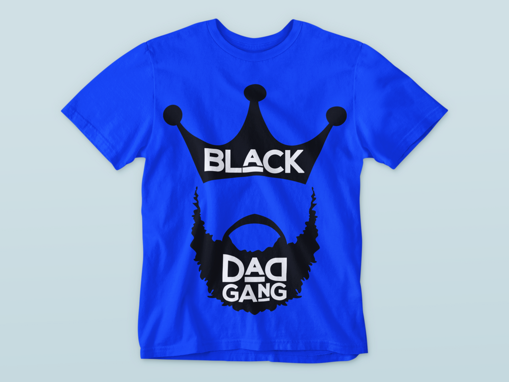 Copy of Royal blue, black and white BDG TEE shirt