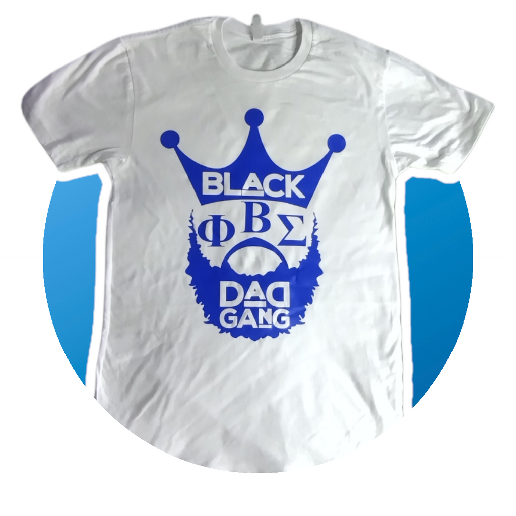 White and Royal blue Phi BETA SIGMA Tee shirt