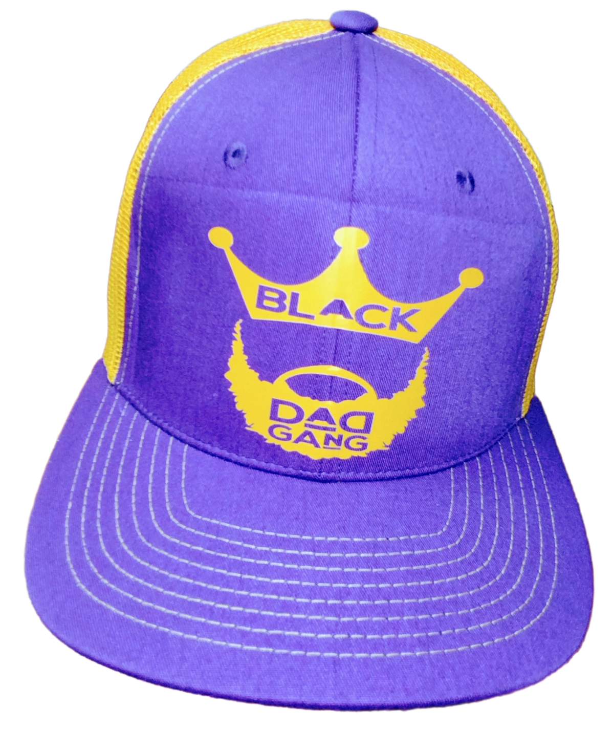 Gold ,White and Purple Black dad hat