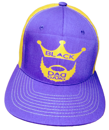 Gold ,White and Purple Black dad hat